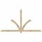 Ekena Millwork Redmond Rough Sawn Timber Gable Bracket, Douglas Fir, 96"W x 52"H x 2"D x 4"F, 13/12 Pitch GBW096X52X0204RED00RDF - alternate 1